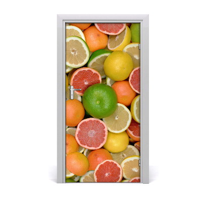 Deur sticker Citrus vruchten