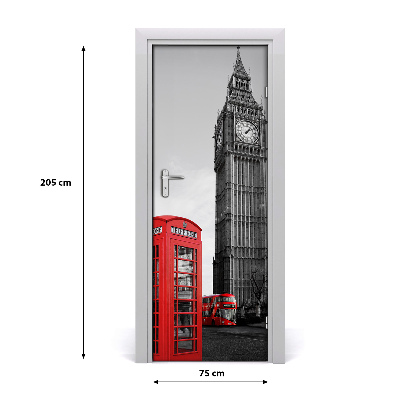 Deur sticker Big ben london