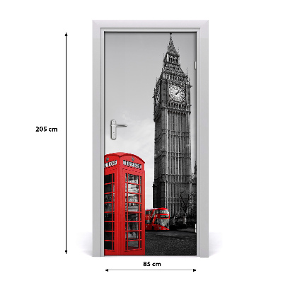 Deur sticker Big ben london