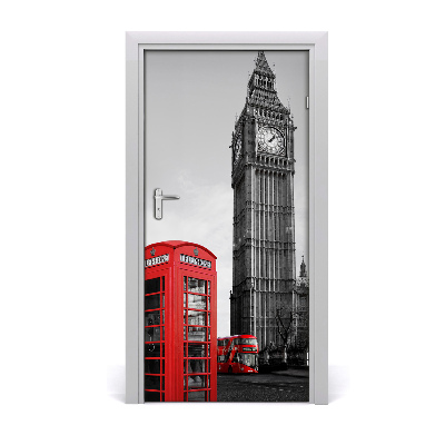 Deur sticker Big ben london