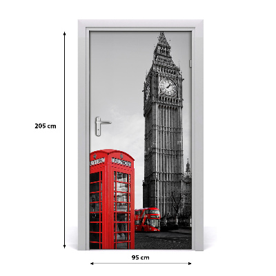 Deur sticker Big ben london