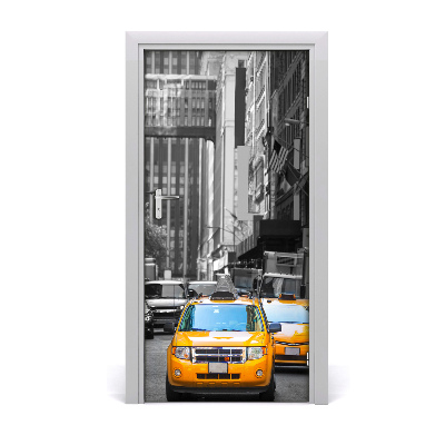 Deursticker Taxi's van new york