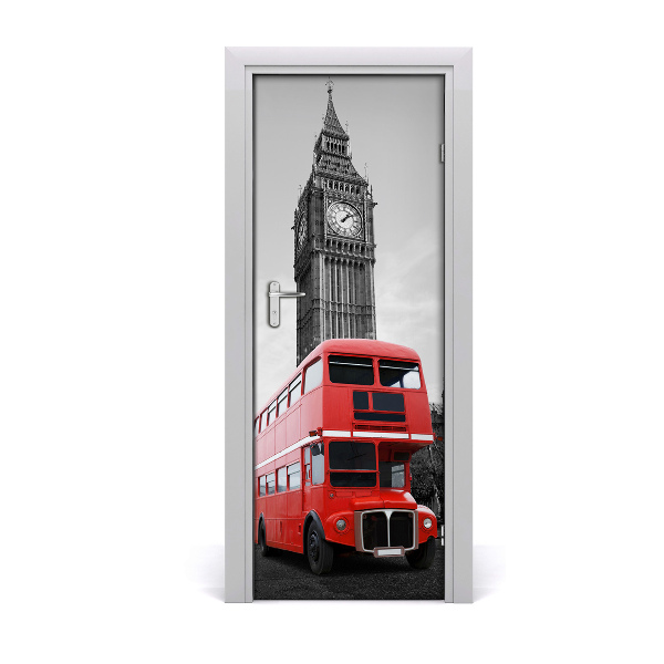 Deur sticker London bus