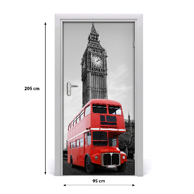 Deur sticker London bus