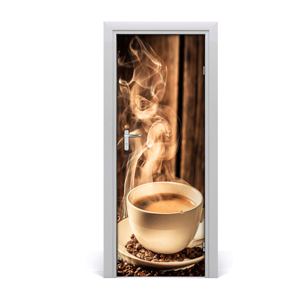 Deur sticker Aromatische koffie