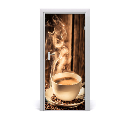 Deur sticker Aromatische koffie