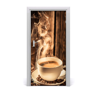 Deur sticker Aromatische koffie