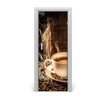 Deur sticker Aromatische koffie