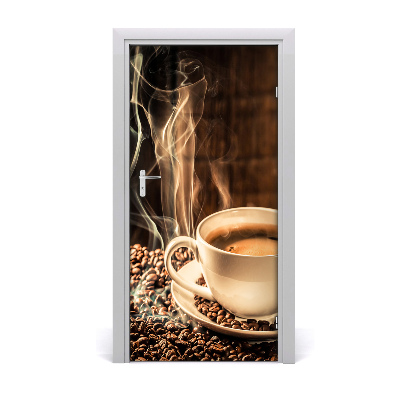 Deur sticker Aromatische koffie