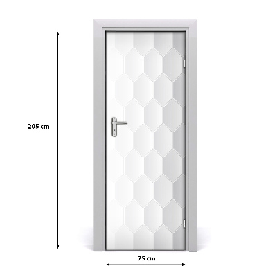 Deursticker Geometrische achtergrond