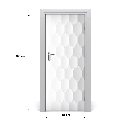 Deursticker Geometrische achtergrond
