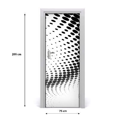 Deursticker Geometrische achtergrond