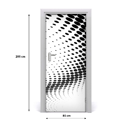 Deursticker Geometrische achtergrond