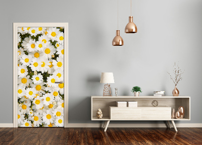 Deur sticker Daisy flowers