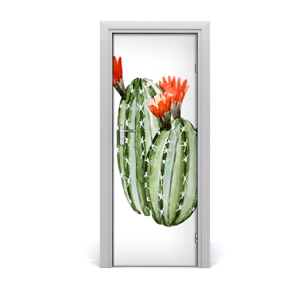 Deur sticker Cactussen