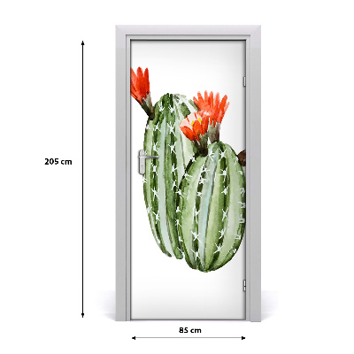 Deur sticker Cactussen