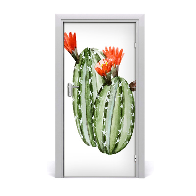 Deur sticker Cactussen