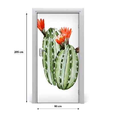 Deur sticker Cactussen