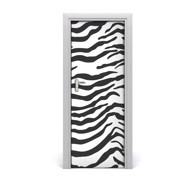 Deur sticker Thuis zebra achtergrond