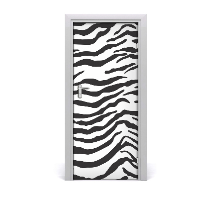 Deur sticker Thuis zebra achtergrond