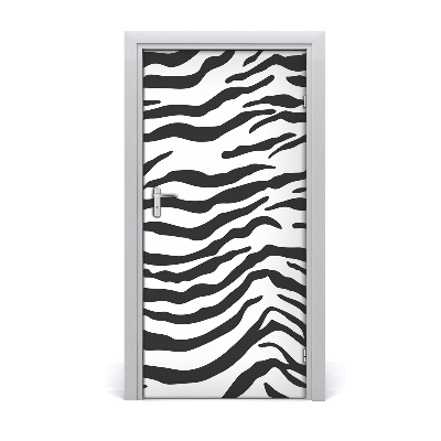 Deur sticker Thuis zebra achtergrond