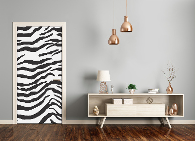 Deur sticker Thuis zebra achtergrond