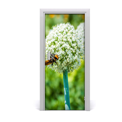 Deur sticker Knoflookbloemen