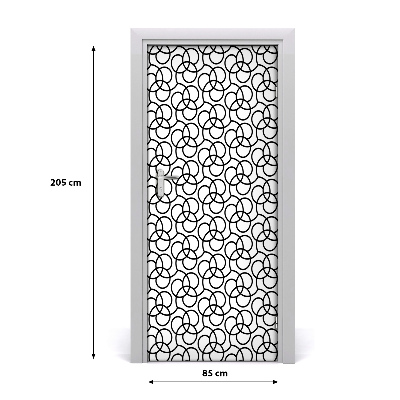 Deur sticker Geometrische achtergrond