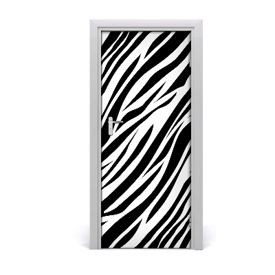 Deur sticker Thuis zebra achtergrond