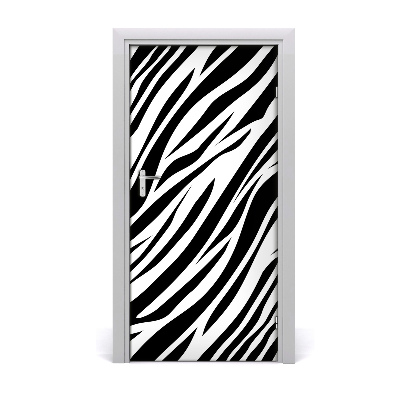 Deur sticker Thuis zebra achtergrond