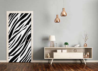 Deur sticker Thuis zebra achtergrond