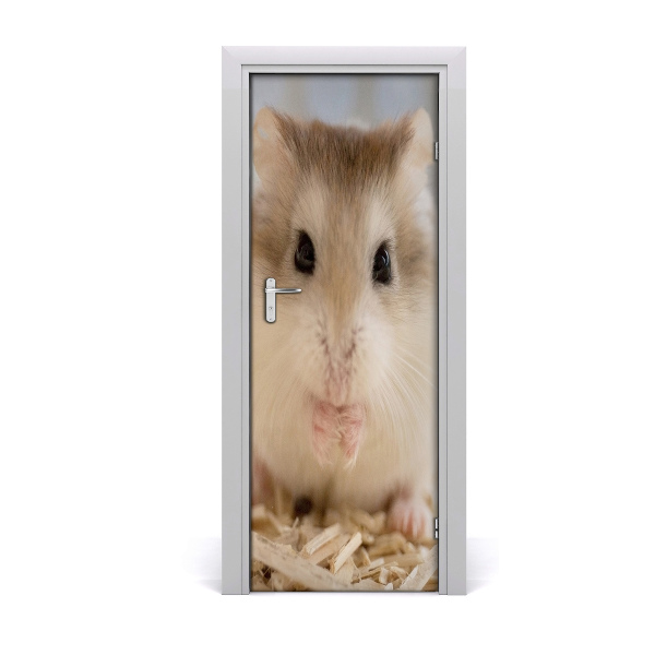 Deursticker Hamster