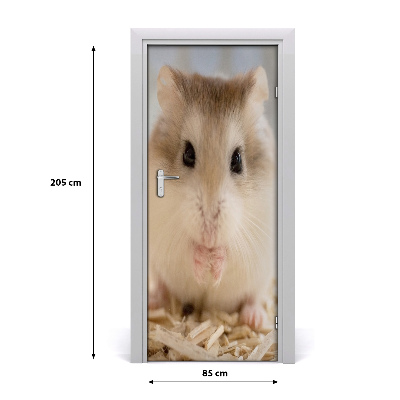 Deursticker Hamster