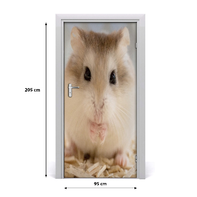 Deursticker Hamster