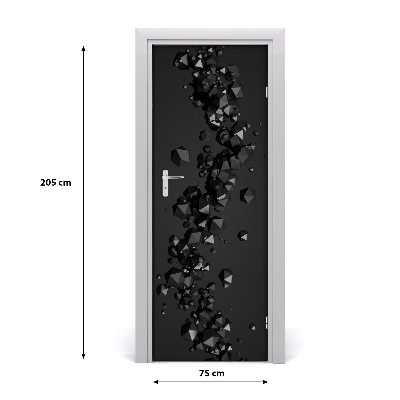 Deursticker 3d-abstractie