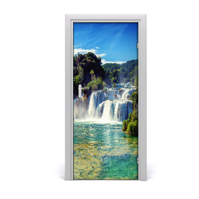 Deursticker Waterval krka