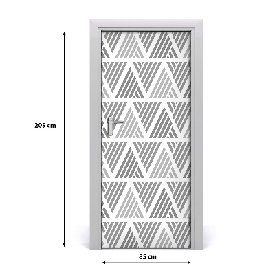 Deur sticker Geometrische achtergrond