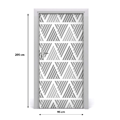 Deur sticker Geometrische achtergrond