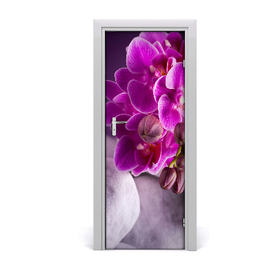 Deur sticker Roze orchidee