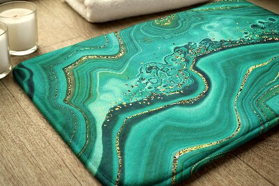 Douche mat Turquoise marmer
