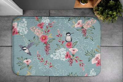 Douche mat Bloemen vogels