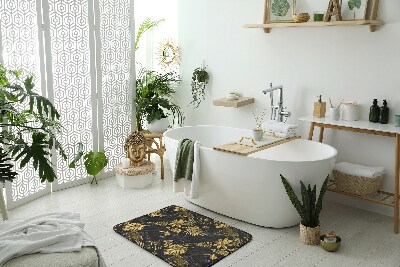 Badkamer mat Gouden planten