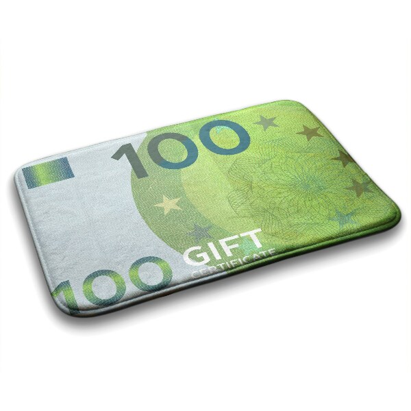 Badmat Euro bankbiljet geld