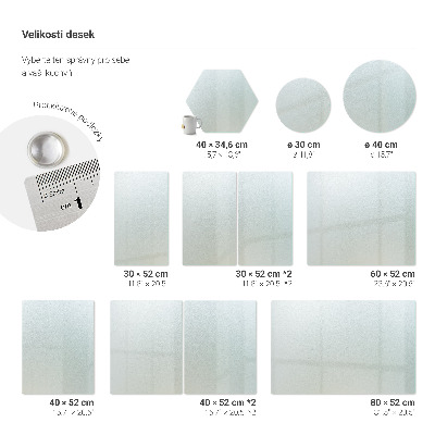 Snijplanken glas Dubbel halftransparant