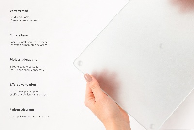 Glazen snijplanken Rechthoekig halftransparant