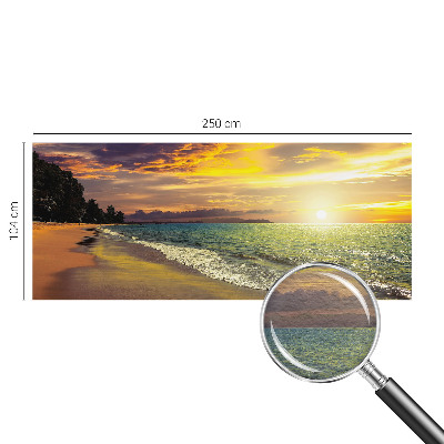 Fotobehang vliesbehang Strand bij zonsondergang