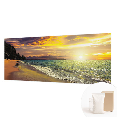 Fotobehang vliesbehang Strand bij zonsondergang