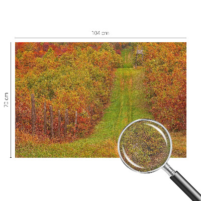 Vlies fotobehang op maat met een herfstkleurig ontwerp