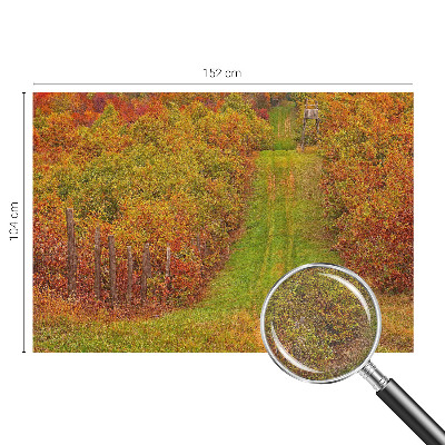 Vlies fotobehang op maat met een herfstkleurig ontwerp