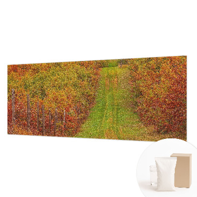 Vlies fotobehang op maat met een herfstkleurig ontwerp